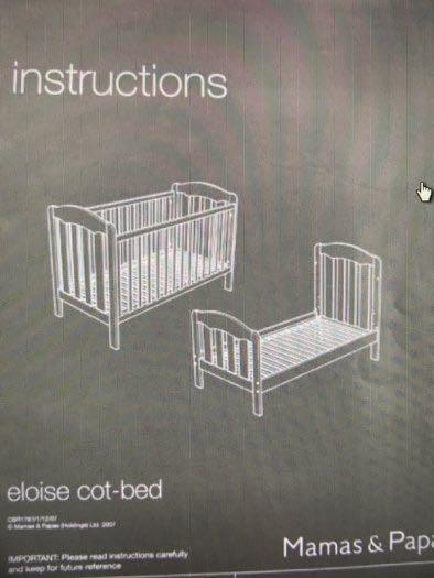 Mamas and papas eloise cot hot sale bed