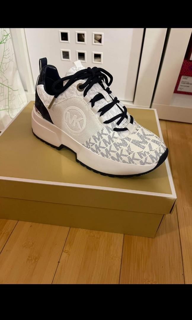 NIB Michael Kors Womens Cosmo Trainer Canvas Sneakers Scarlet Size 5M  eBay