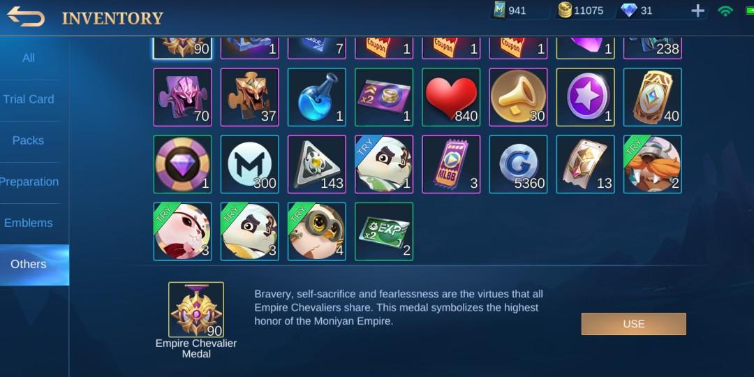 Mlg Account Mobile Legends ML Account, Video Gaming, Video Games, Others on Carousell