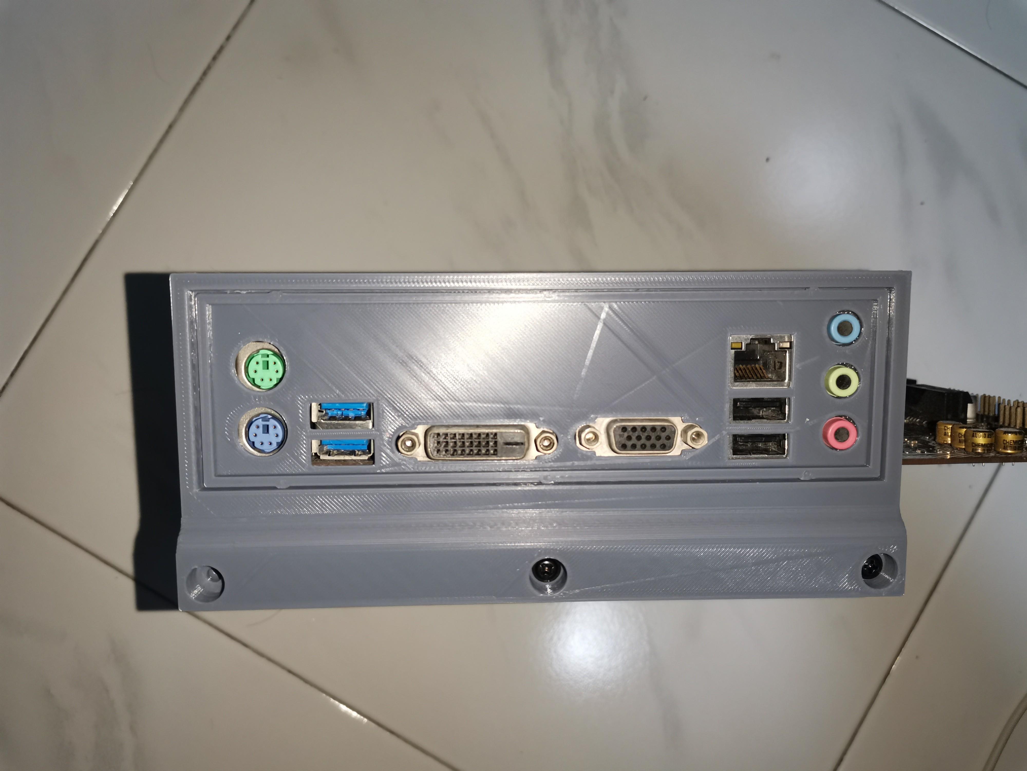 Motherboard IO shield (customised 3D print), Computers & Tech, Parts