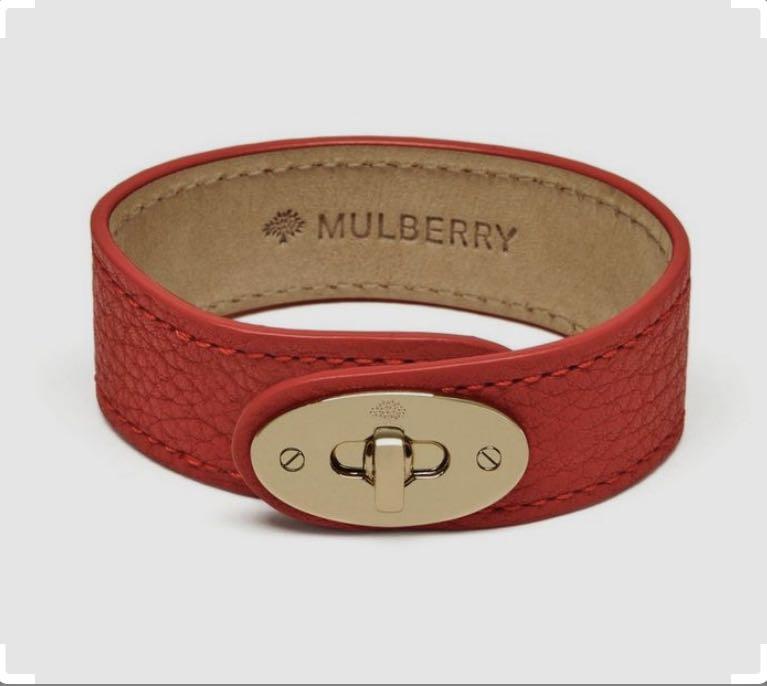 Mulberry Bayswater Leather Bracelet Fiery Spritz Luxury Accessories on Carousell
