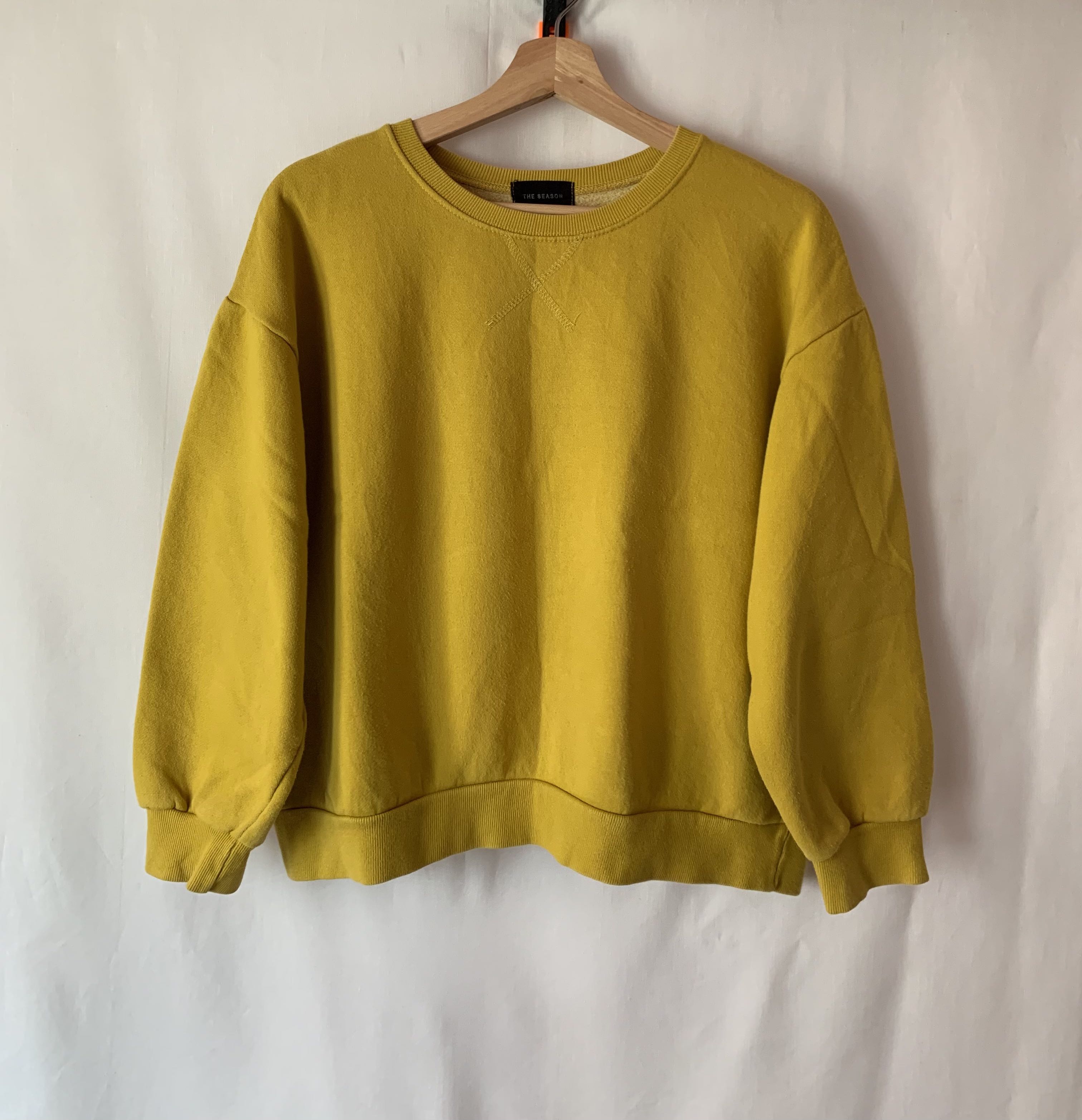 mustard sweatshirt womens