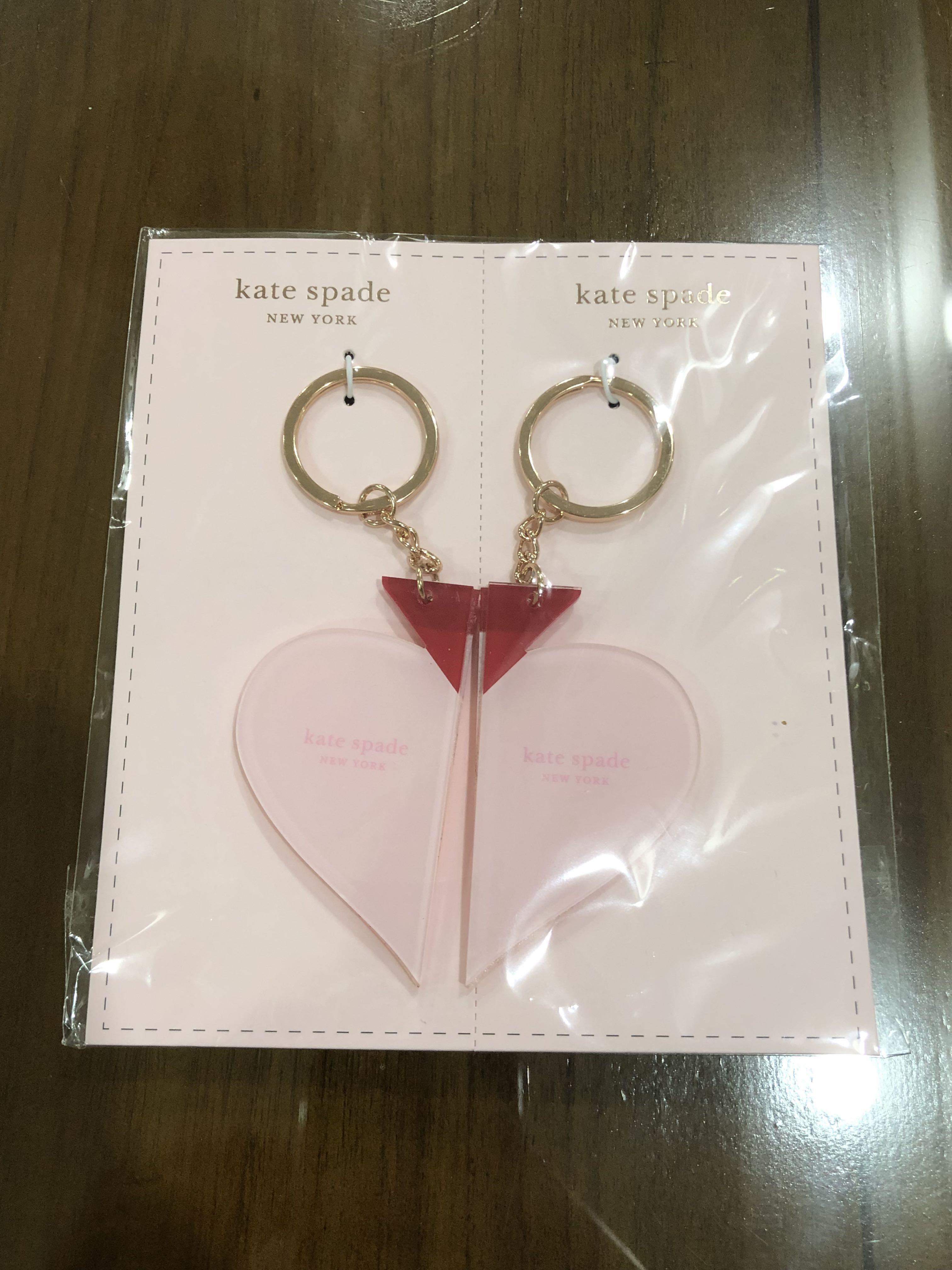 New Authentic Kate Spade heart key fob keychain purse charms Women s Fashion Watches Accessories Other Accessories on Carousell