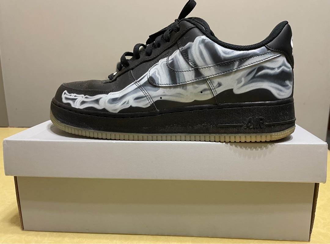 Nike Air Force 1 Skeleton Black Men s Fashion Footwear Sneakers