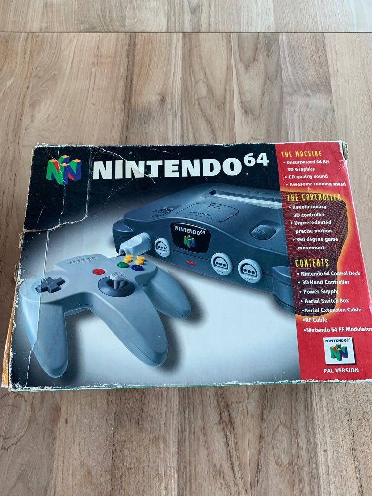 nintendo 64 console box