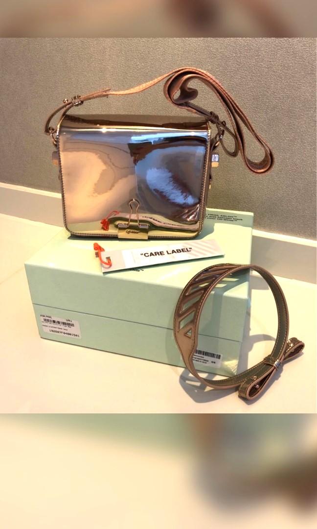 White and rose gold bag outlet