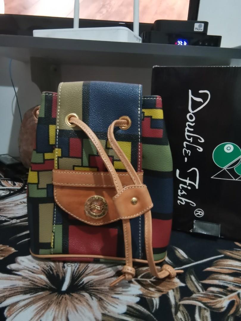 Original Double Fish backpack - SALE ‼️ (Category: Luxury Bags & Wallets) located in Quezon City. Submitted by amreensonlinebotique (Listing ID 1111623587, Image 1). Description: ✅Unused ✅With box ✅ With coin purse (fish shape).