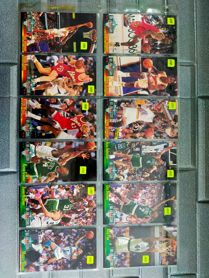 Oversized NBA Jam Session Basketball Trading Cards, 50 Pesos Each Card ...