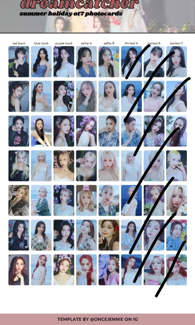 PO DREAMCATCHER SUMMER HOLIDAY PHOTOCARD Hobbies Toys Memorabilia