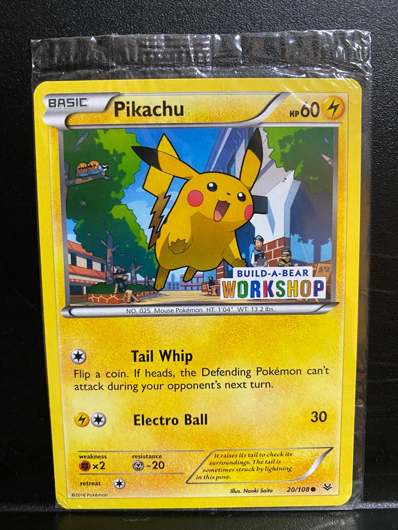 Pokemon TCG Pikachu Build a Bear Promo, Hobbies & Toys, Toys & Games on Carousell Pokemon TCG Pikachu Build a Bear Promo, Hobbies & Toys, Toys & Games on Carousell