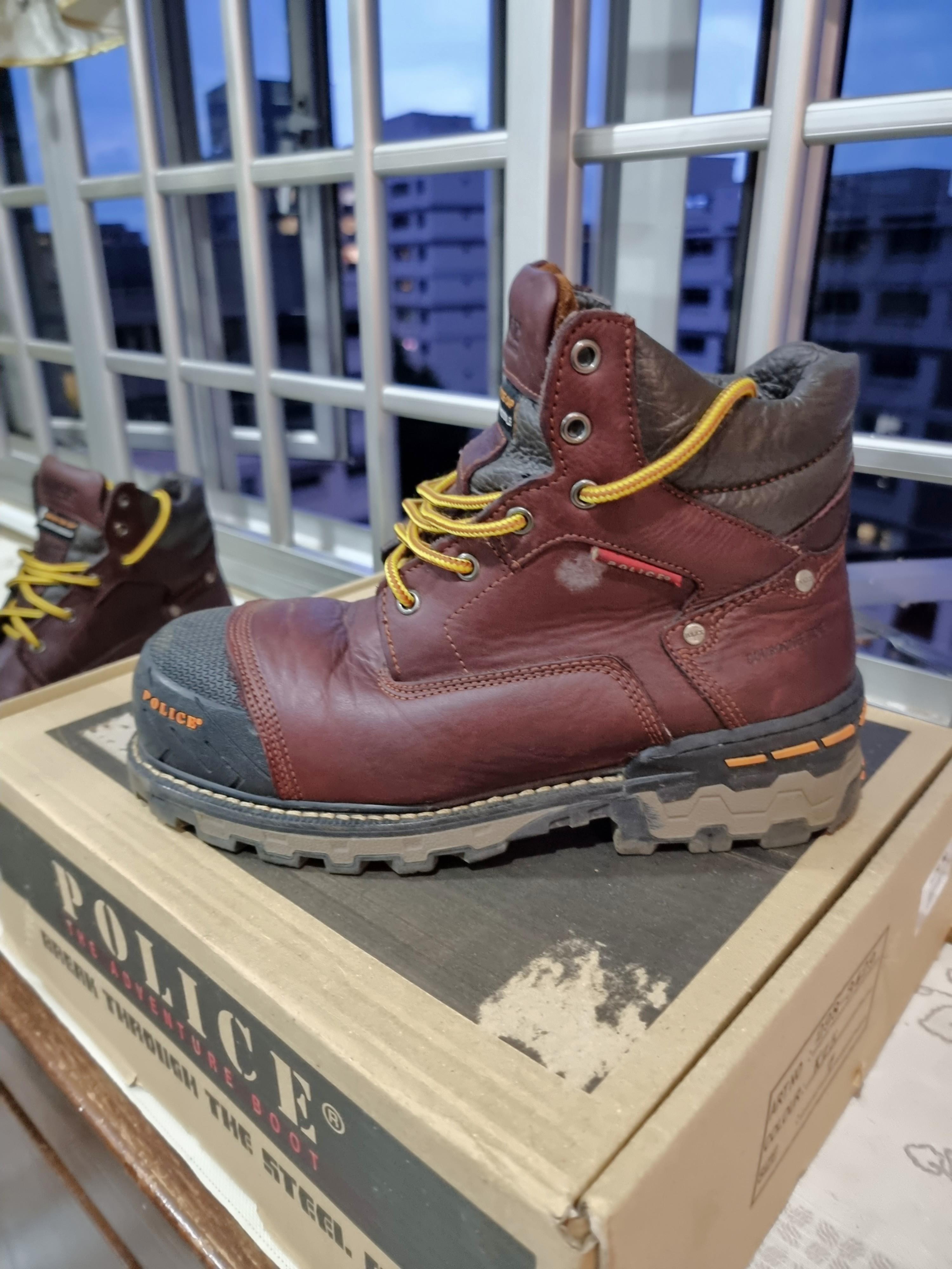 Safety boots brand police sale