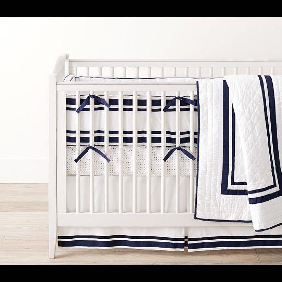 Pottery barn deals cot bumper