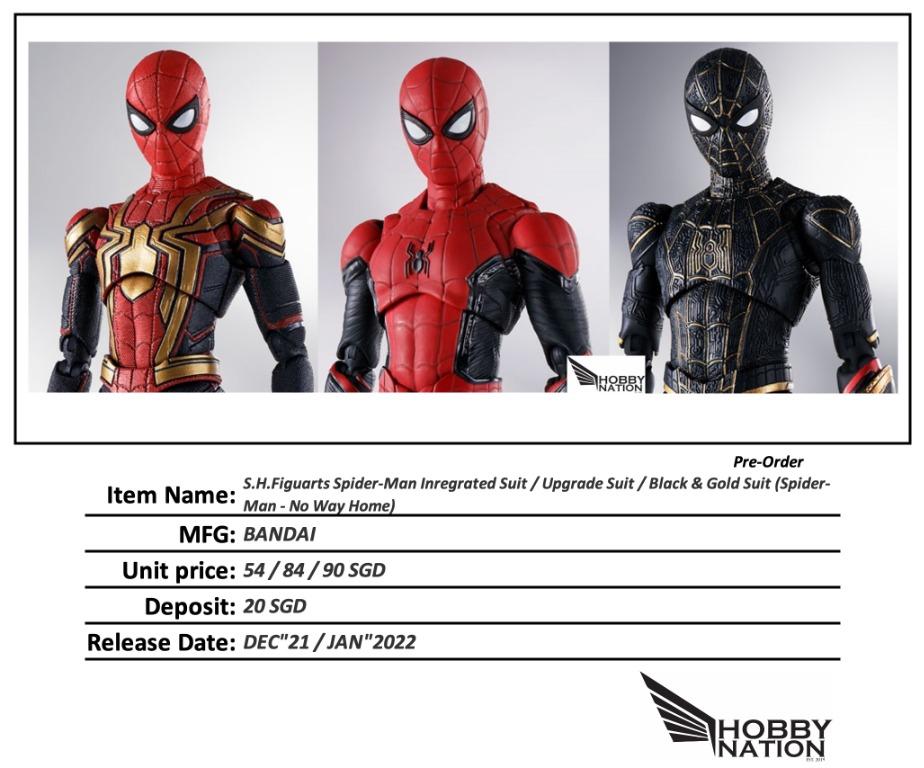 [PRE-ORDER] S.H.Figuarts Spider-Man SHF Spiderman Integrated Suit ...
