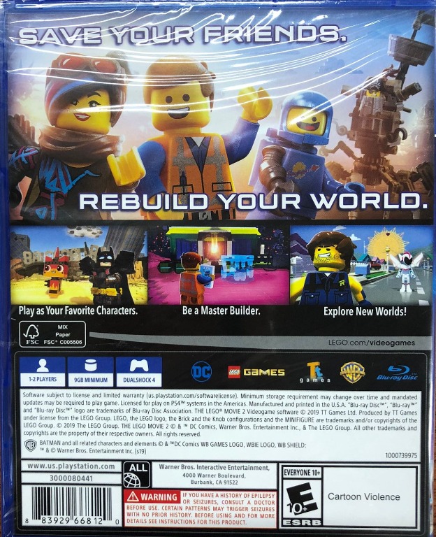 PS4 The Lego Movie 2 Videogame R All Video Gaming Video Games