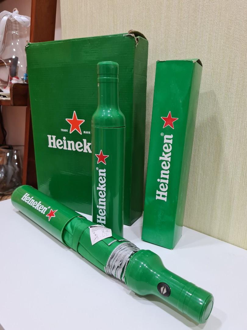 RARE Heineken collectible bottle shaped umbrella, Hobbies & Toys, Memorabilia & Collectibles