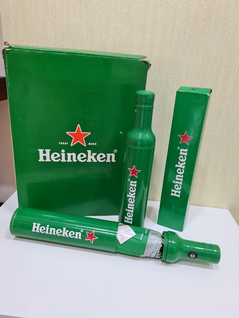 RARE Heineken collectible bottle shaped umbrella, Hobbies & Toys, Memorabilia & Collectibles