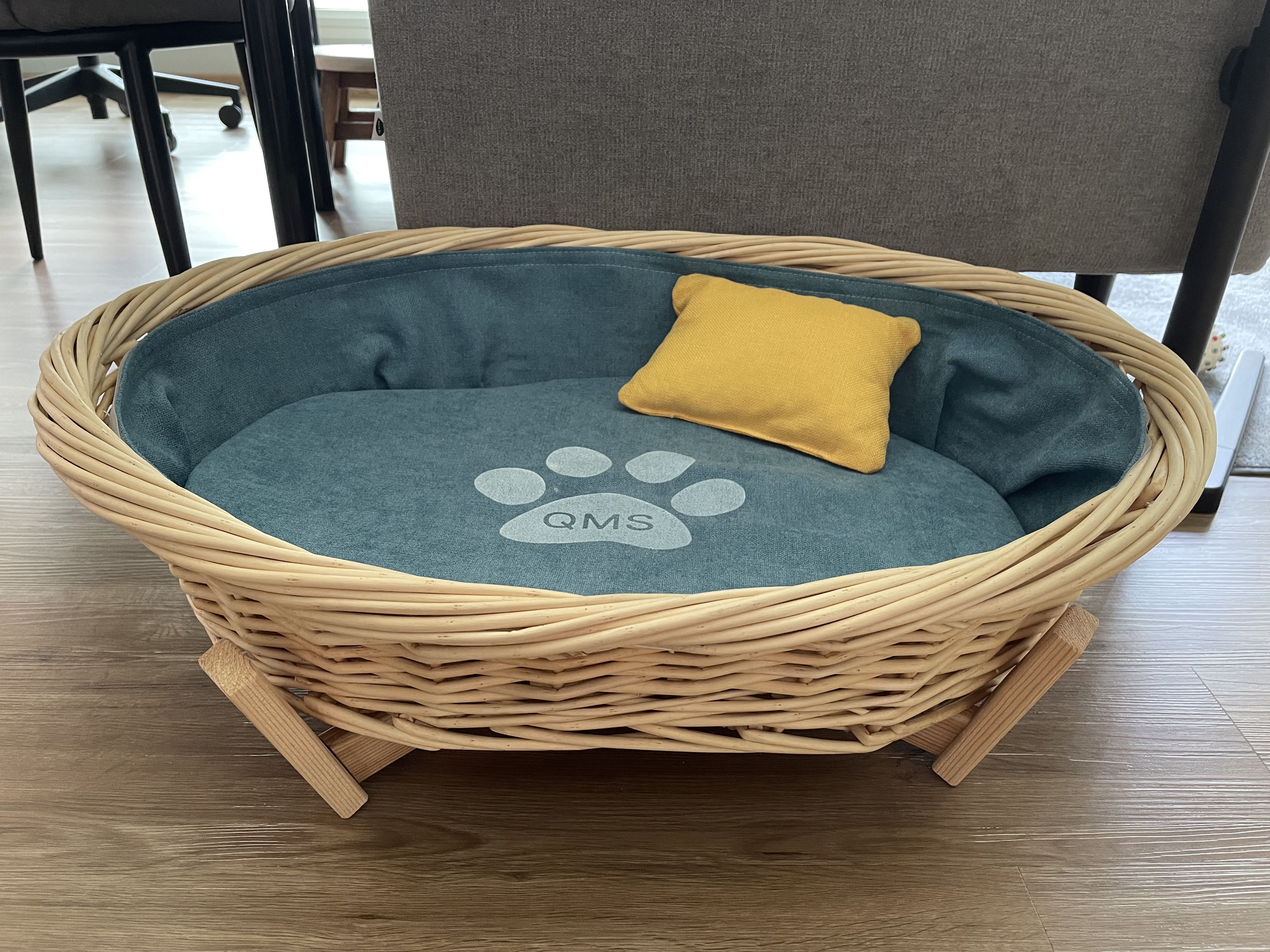 rattan large dog bed