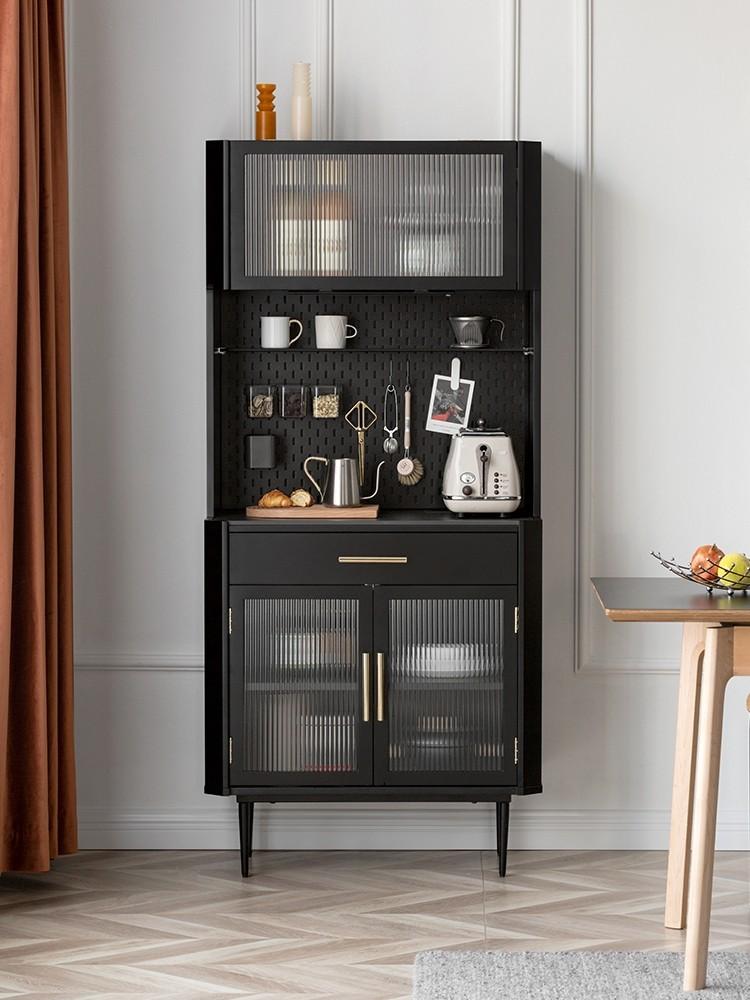 Reeded glass store kitchen cabinet doors