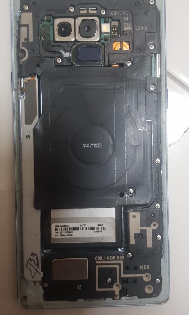 Samsung Note 9 Motherboard parts. Mobile Phones Gadgets