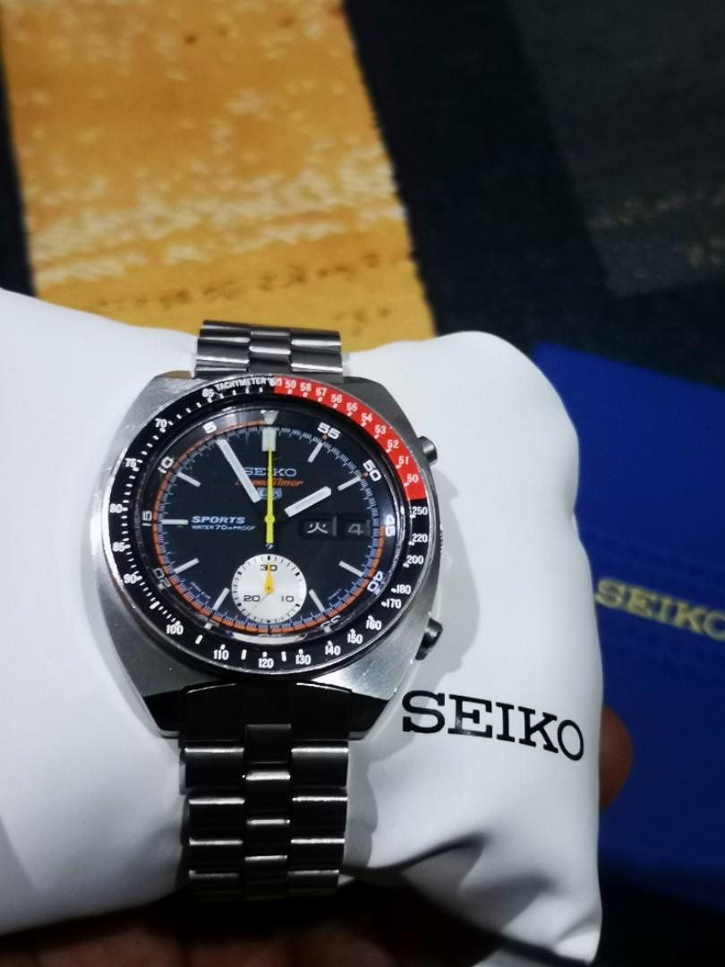 SEIKO 5 SPORTS Speed-Timer Seiko 5 Speed ​​Timer Single 6139-6031 Automatic  winding, Luxury, Watches on Carousell