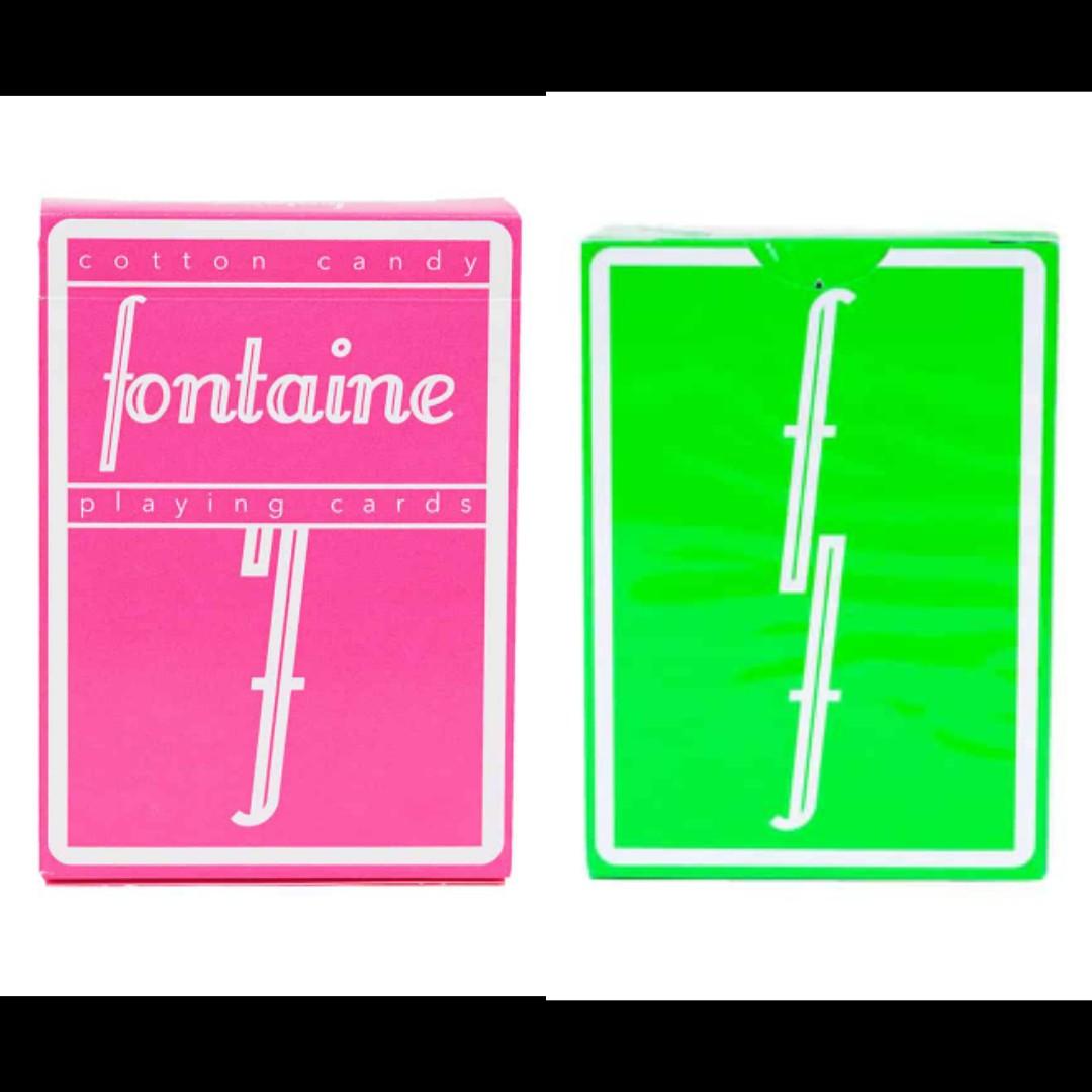 Free shipping - Slime & Cotton Candy, neon Fontaines Playing card