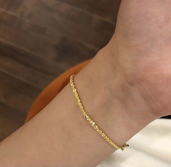 Gold sparkly bracelet store