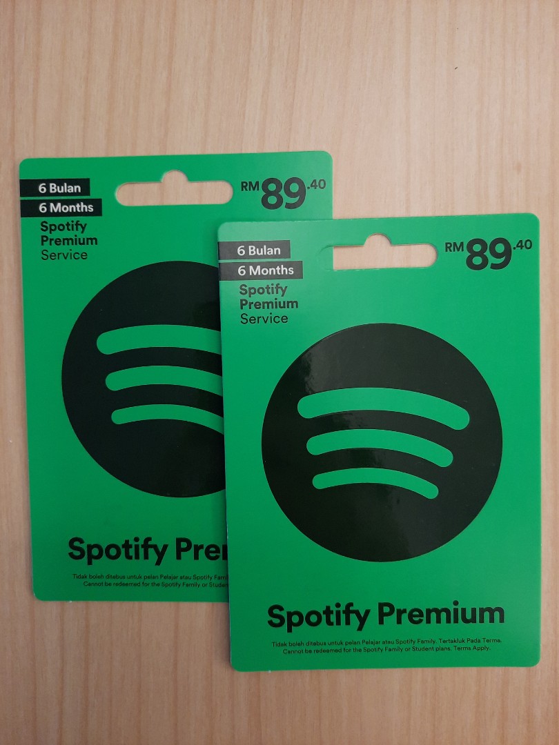 Spotify Gift Card - 1 card RM60, Tickets & Vouchers, Store Credits on  Carousell