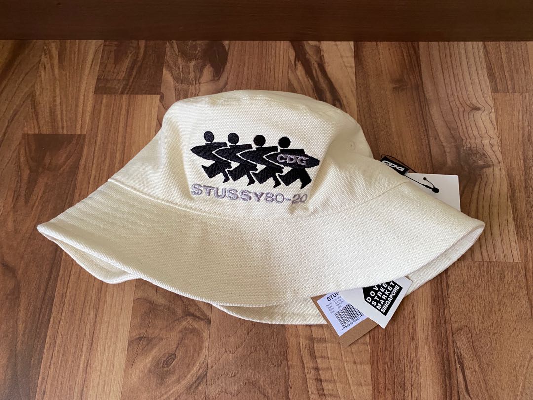 CDG X STUSSY CANVAS BUCKET HAT40th - ハット