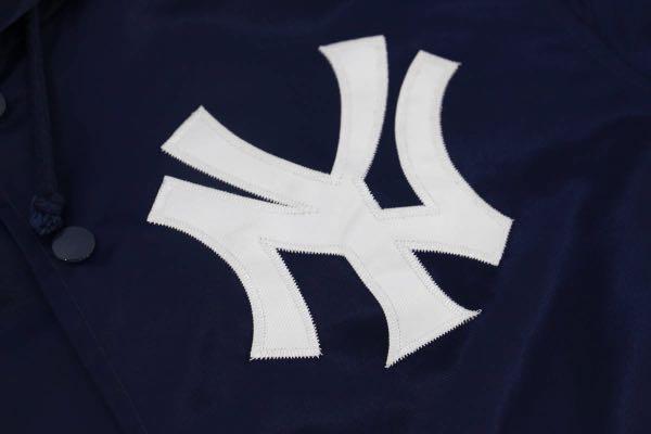 SUPREME 15SS MAJESTIC NY YANKEES SATIN HOODED COACHES JACKET