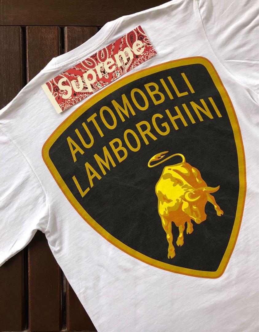 Supreme automobili lamborghini tee clearance white