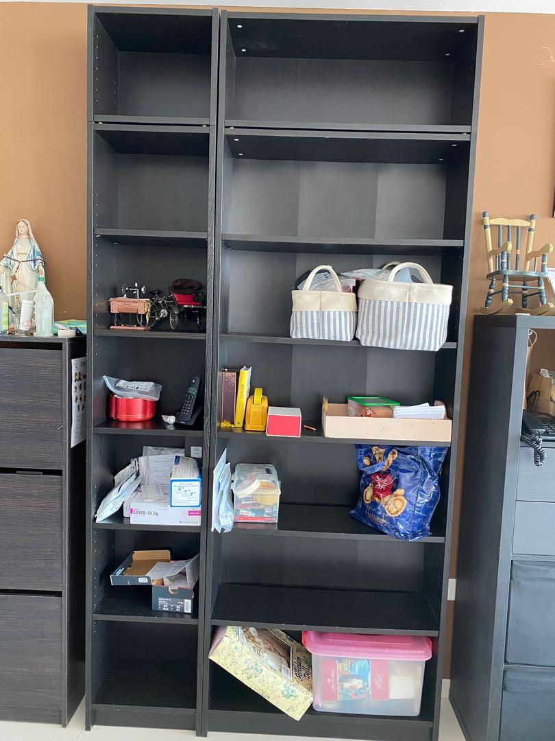 IKEA Black Book shelves, Furniture & Home Living, Furniture, Shelves