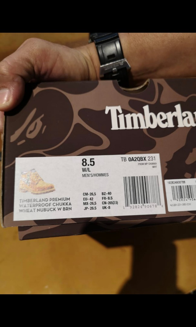 Timberland x Bape, Men's Fashion, Footwear, Boots on Carousell