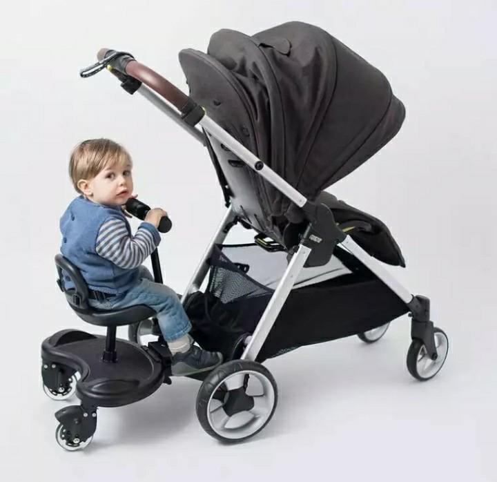 Universal Baby Stroller Accessories 2 in 1 Cozy Rider Buggy Board Easy Rider Plus Trailer Sibling Board For Baby Pram Carriage