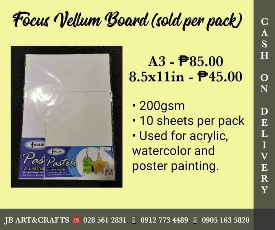 Vellum board, Hobbies & Toys, Stationary & Craft, Art & Prints on Carousell