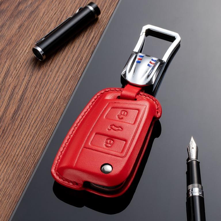 Vw leather key fob discount
