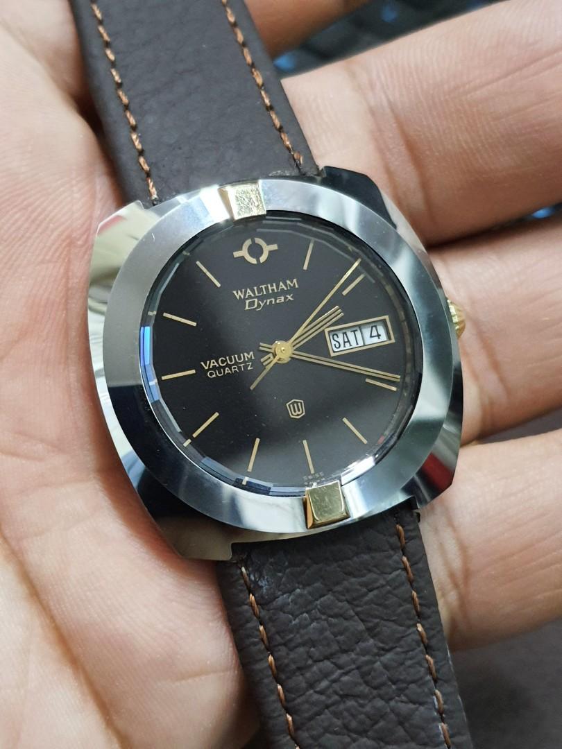 Waltham Vacuum Quartz watch. 39mm. Tungsten Carbide case. Quartz