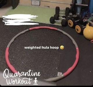 Weighted hula hoop