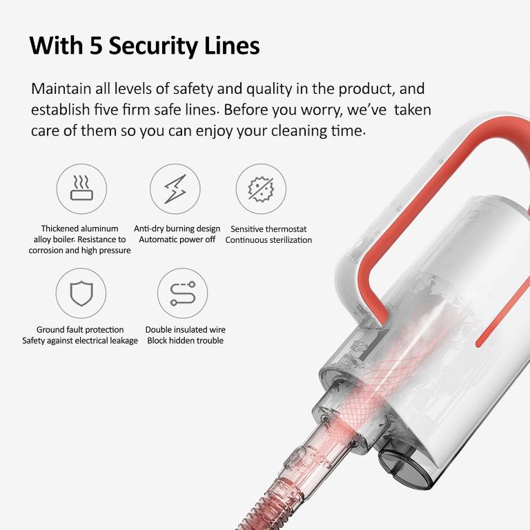 Xiaomi Deerma ZQ610 Handheld 5 in 1 Multifunctional Steam, TV & Home