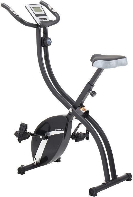 YYFITT Basic Foldable Fitness Exercise Bike with 16 Level Resistance Countdown Exercise Monitor Phone Tablet Holder and Hand Pulse for Home Use K3024 Sports Equipment Exercise Fitness Cardio Fitness M...
