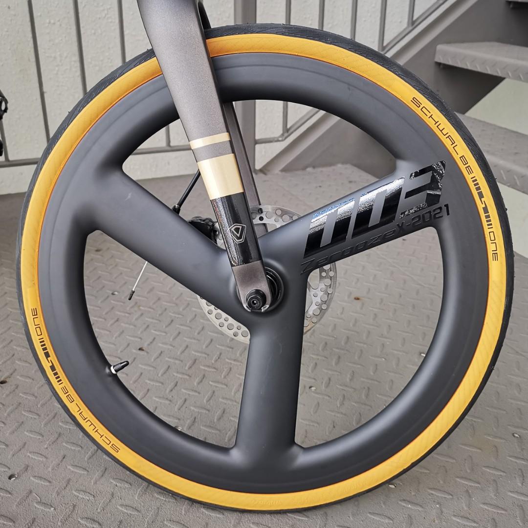 Zero 20 inches carbon fiber trispoke for your folding bike / foldable ...