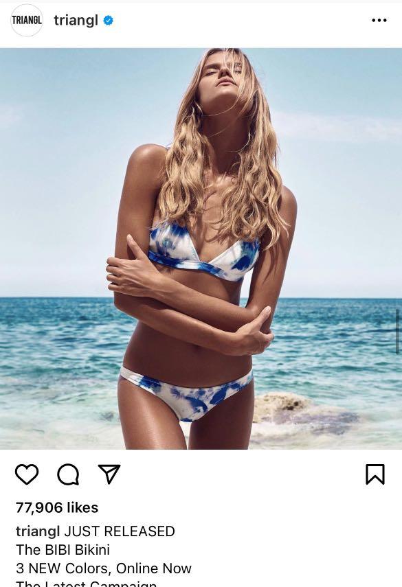 100% Authentic Triangl bikini - the BIBI Bikini Mare, blue tie dye