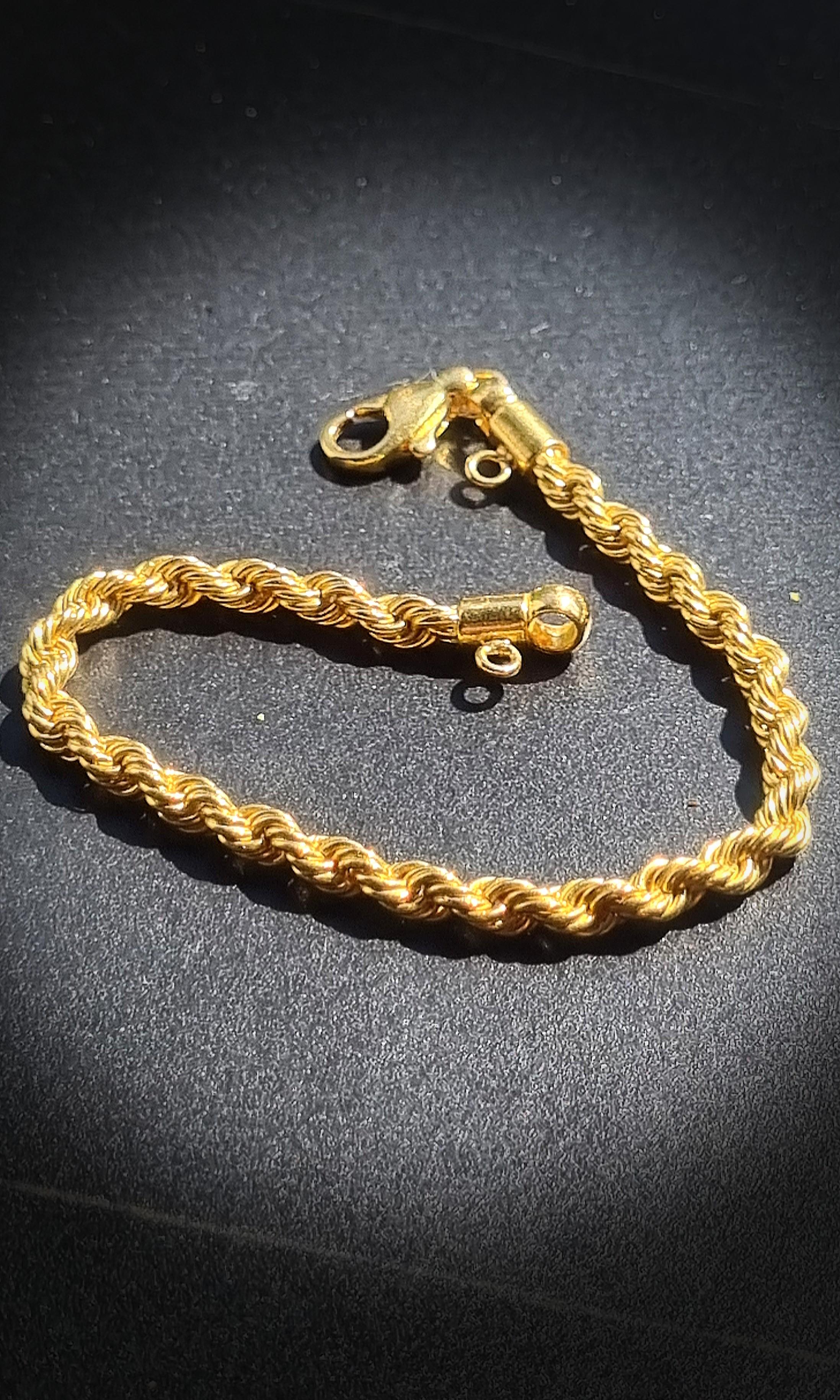 916 Gold Rope Bracelet