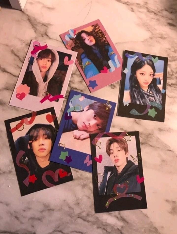 [ins!] kpop toploader stickers polaroid deco decorative toploaders