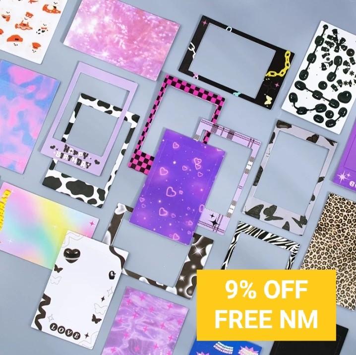 [ins!] kpop toploader stickers polaroid deco decorative toploaders