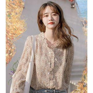 Pazzo 長袖格紋格子假兩件襯衫m 她的時尚 上衣在旋轉拍賣