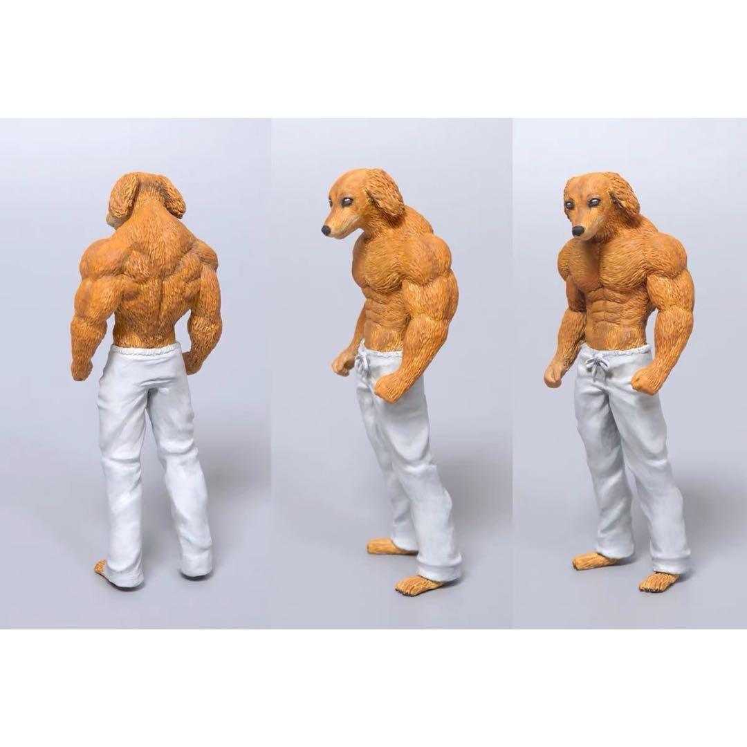 沙雕系列肌肉狗大隻狗日本沙雕藝術家動物星球動物星球模型動物星球figure 動物扭蛋扭蛋日本扭蛋日本代購景品玩具公仔擺設