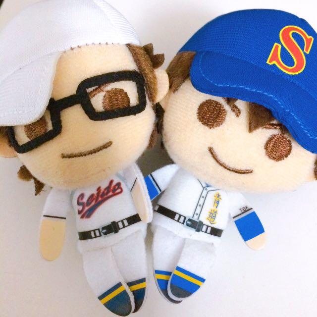 鑽石王牌澤村榮純御幸一也豆豆眼布偶公仔掛飾擺設 興趣及遊戲 玩具 遊戲類 Carousell