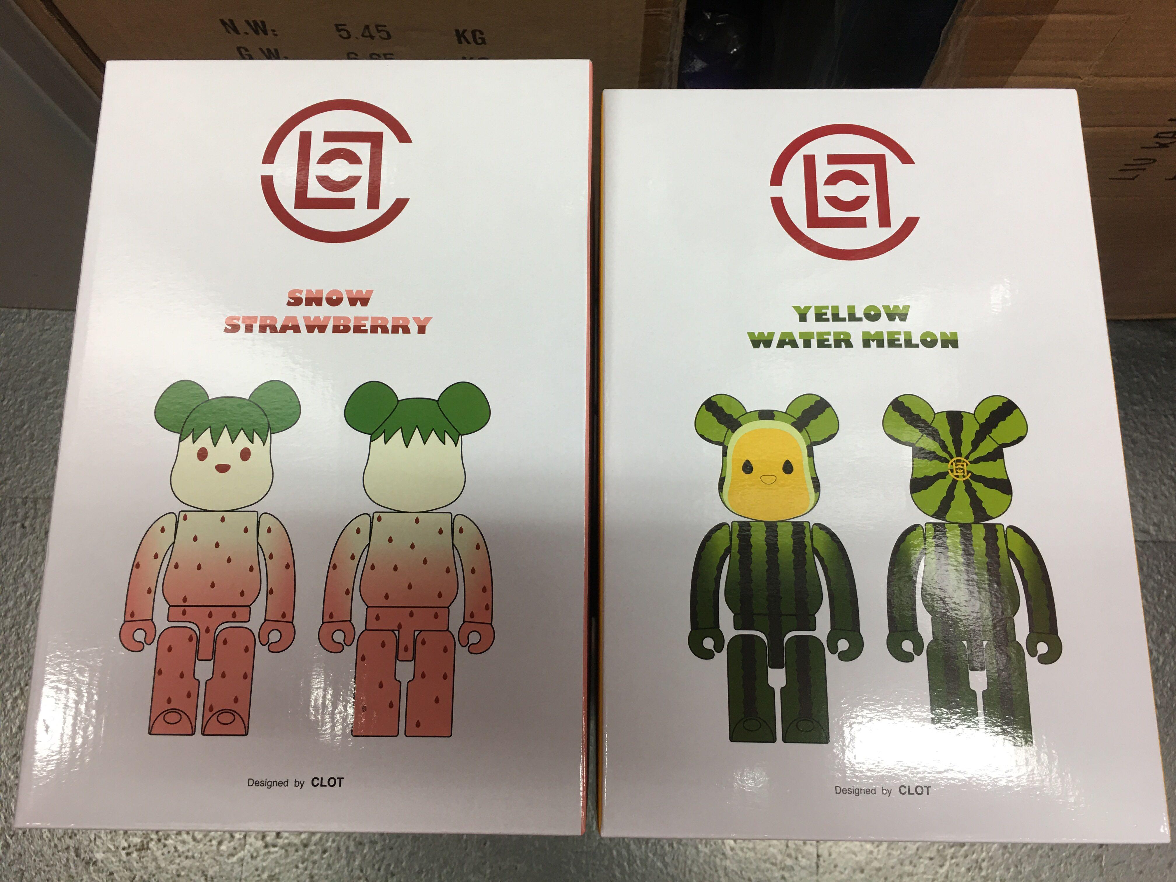 BE@RBRICK Summer Fruits CLOT 100% & 400% ?[全新現貨] Bearbrick x 