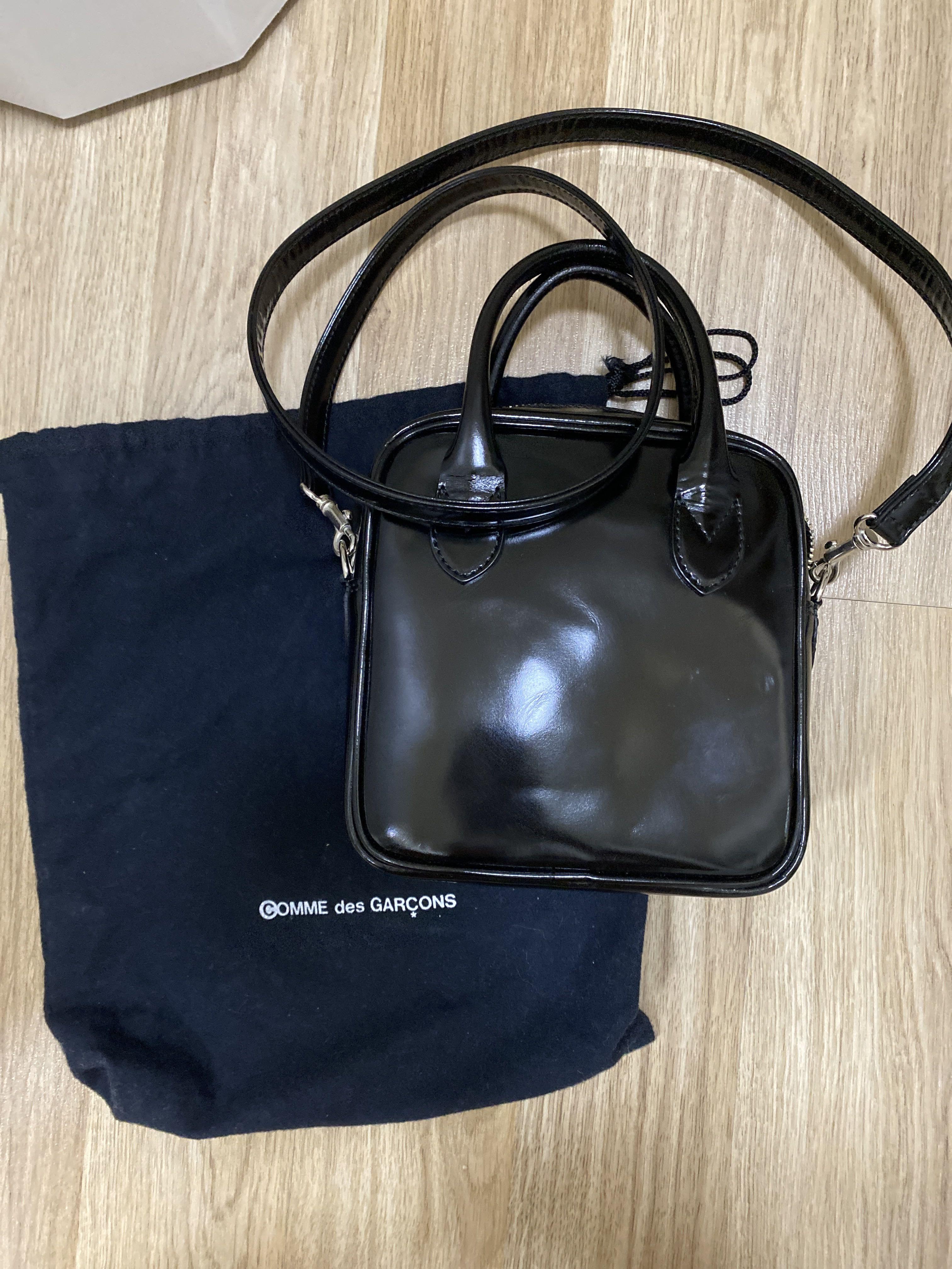 日本專門店購買CDG COMME des GARCONS川久保玲青山限定牛皮郵差手提單 