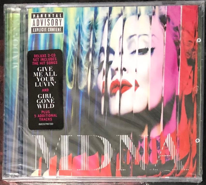 全新Madonna MDNA (2012 年版) CD 未開封新品, 興趣及遊戲, 音樂、樂器